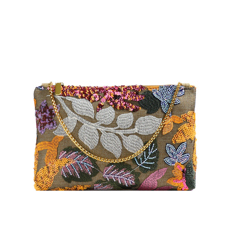 Dinner tote bag with High-grade sequin New embroidered clutch ladies bag for travel gift summer hand bag ladies envelope bag