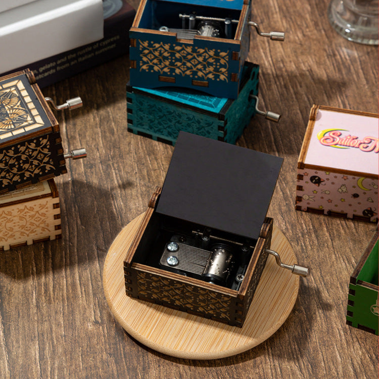 Wooden Hand-Cranked You Are My Sunshine Music Box