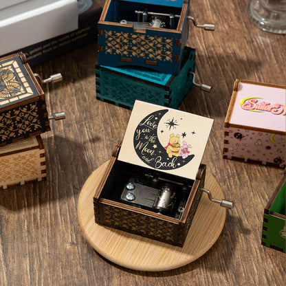 Wooden Hand-Cranked You Are My Sunshine Music Box