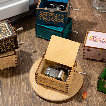 Wooden Hand-Cranked You Are My Sunshine Music Box