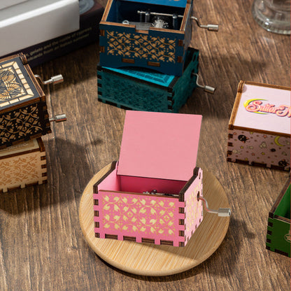 Wooden Hand-Cranked You Are My Sunshine Music Box