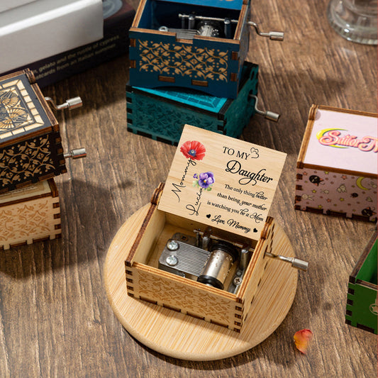 Wooden Hand-Cranked You Are My Sunshine Music Box